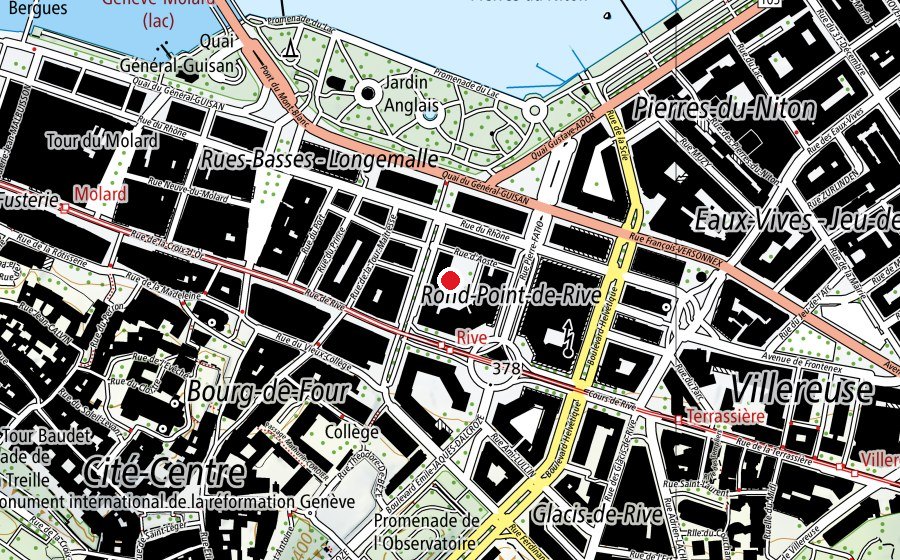 Carte indiquant l’emplacement de Ecole de culture générale Ella-Maillart (École)