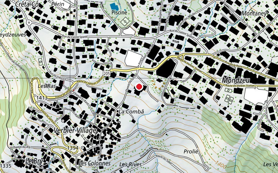 Carte indiquant l’emplacement de École de la Comba (École)