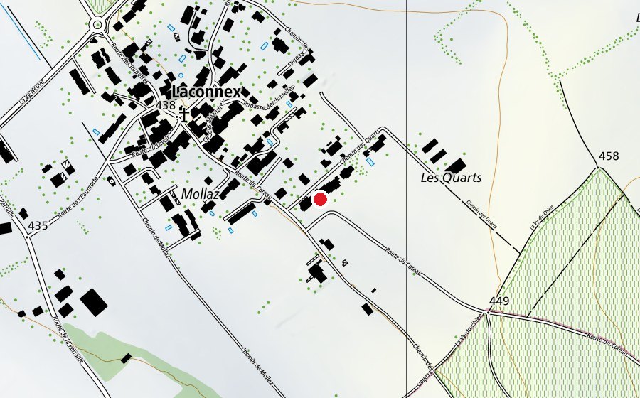 Carte indiquant l’emplacement de École de Laconnex (École)