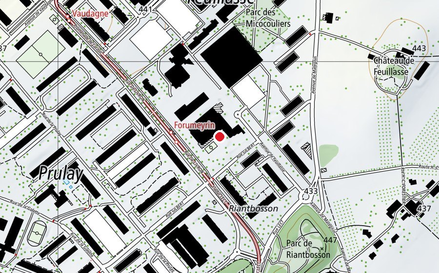 Mappa con la posizione di École De-Livron (Scuola)