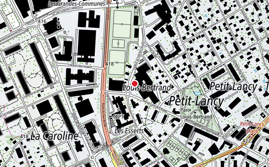Mappa con la posizione di Ecole de mécatronique industrielle (Scuola)