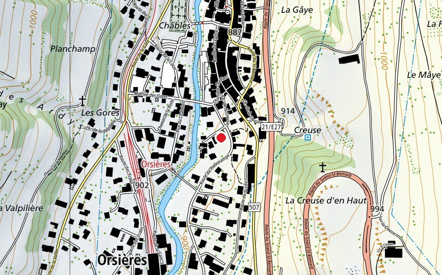 Carte indiquant l’emplacement de Ecole de Podeminge (École)