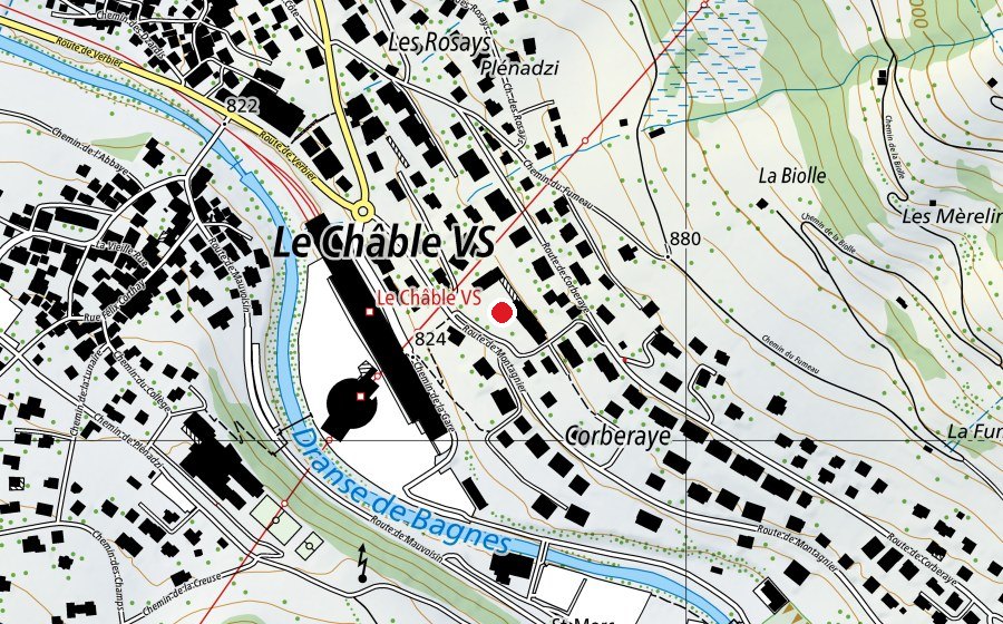 Carte indiquant l’emplacement de Ecole de Villette (École)