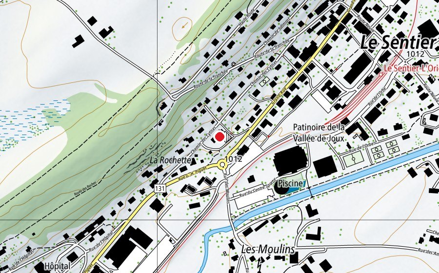 Mappa con la posizione di École des Cytises (Scuola)