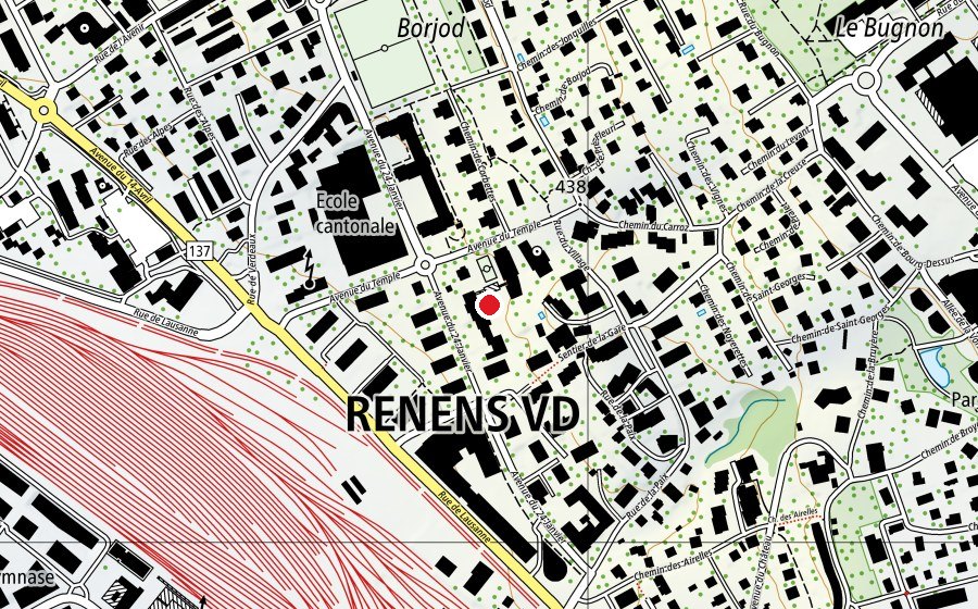 Carte indiquant l’emplacement de École du 24 Janvier (École)