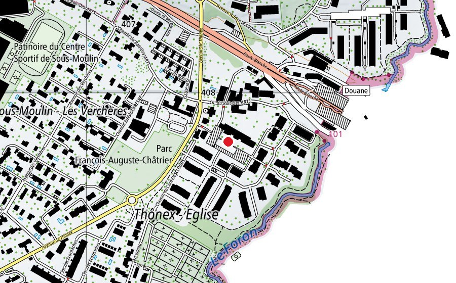 Mappa con la posizione di Ecole du Bois-des-Arts (Scuola)