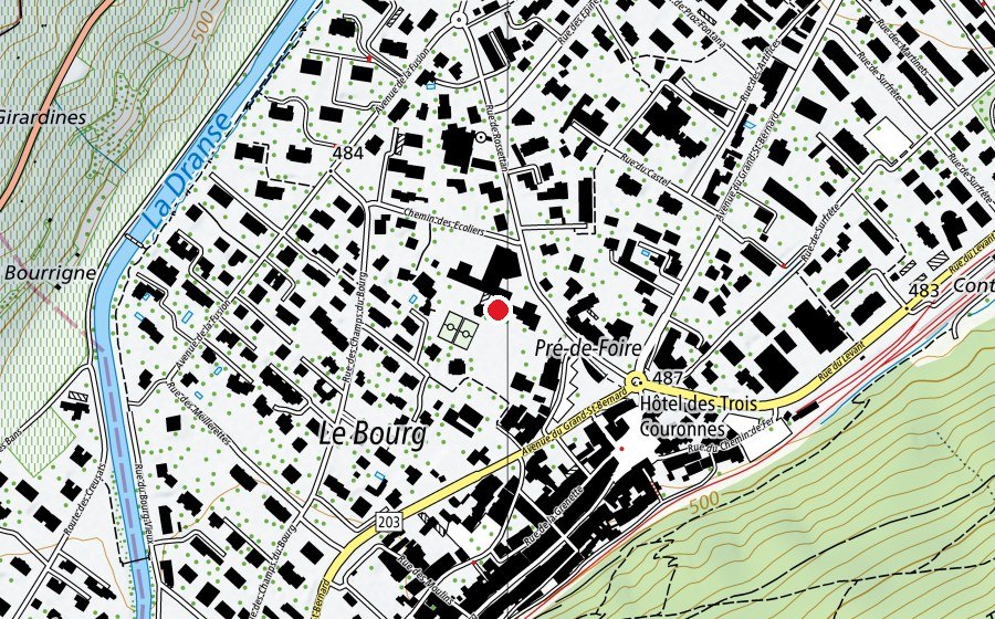 Carte indiquant l’emplacement de École du Bourg (École)