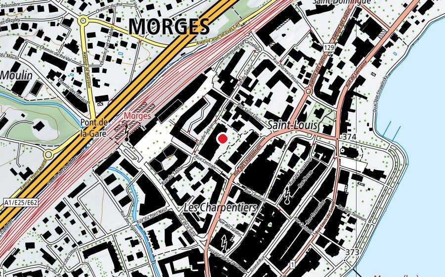 Mappa con la posizione di École du Square Central (Scuola)