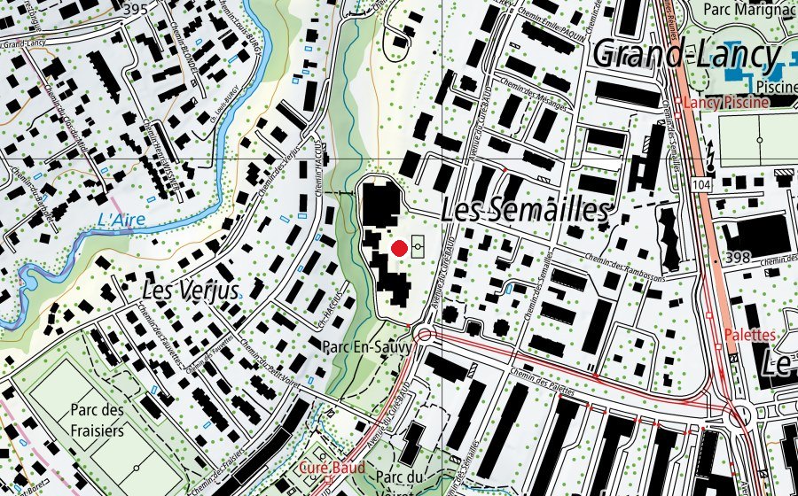 Map showing the location of Ecole En-Sauvy (School)