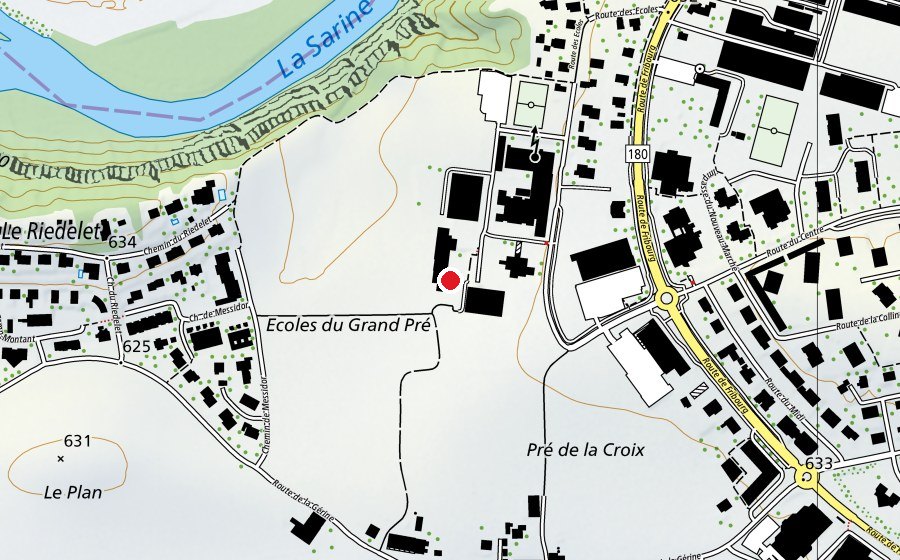 Carte indiquant l’emplacement de Ecole enfantine de Marly Grand-Pré (École)
