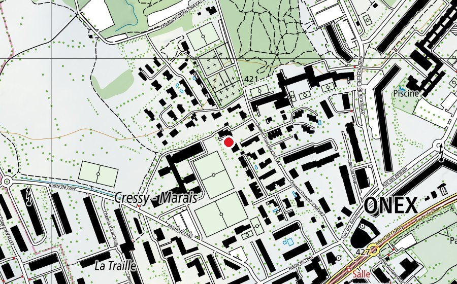 Mappa con la posizione di École François-Chavaz (Scuola)