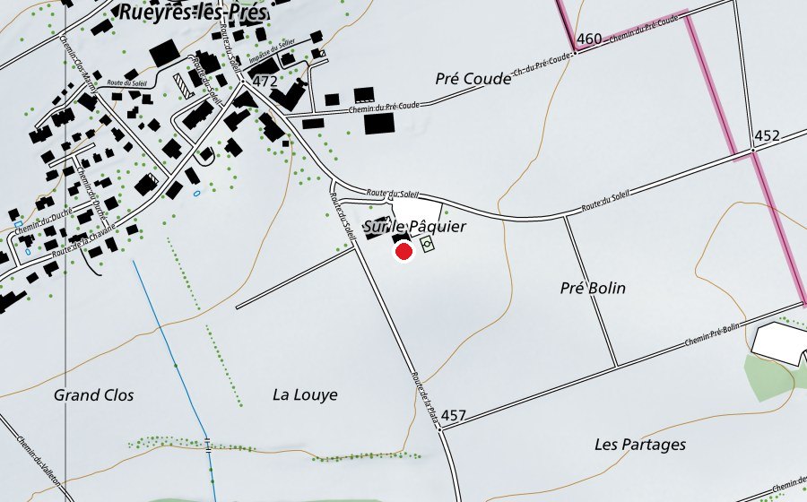 Carte indiquant l’emplacement de École intercommunale des 4 Vents (École)