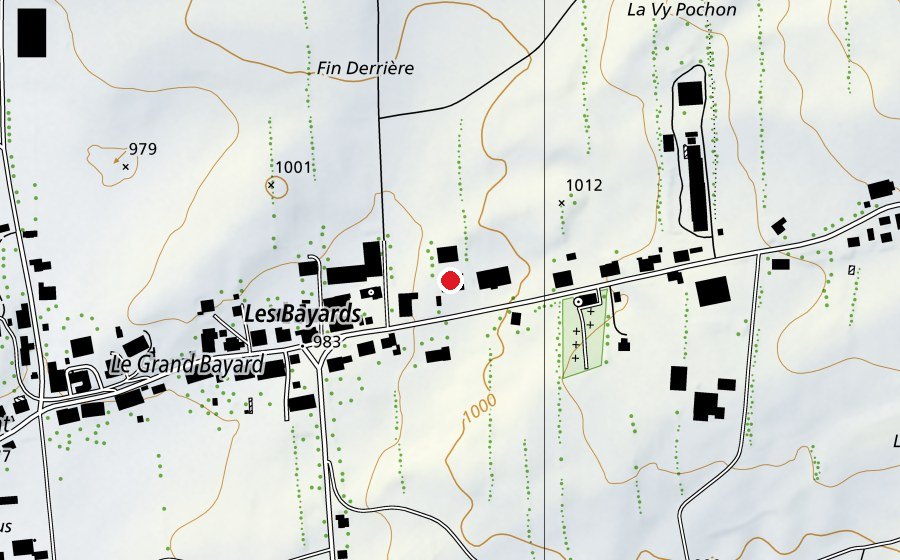Map showing the location of École Jean-Jacques Rousseau (School)