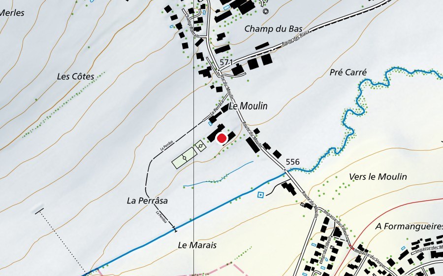Map showing the location of Ecole (School)