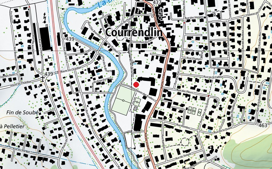 Carte indiquant l’emplacement de École ménagère et Sciences (École)