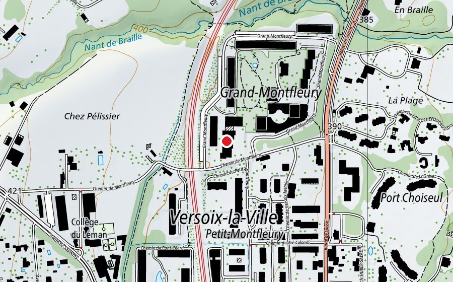Map showing the location of Ecole Montfleury I (School)