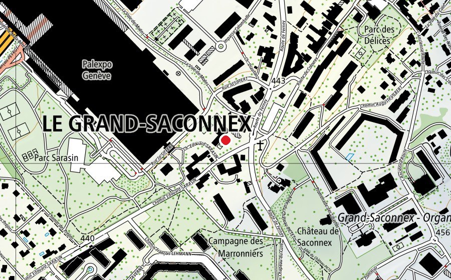 Mappa con la posizione di Ecole Place (Scuola)