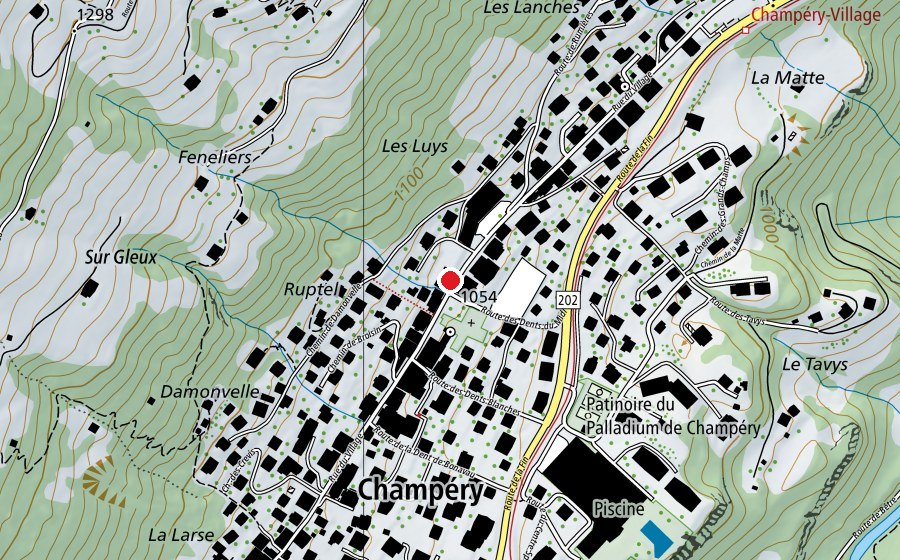 Carte indiquant l’emplacement de Ecole primaire (École)