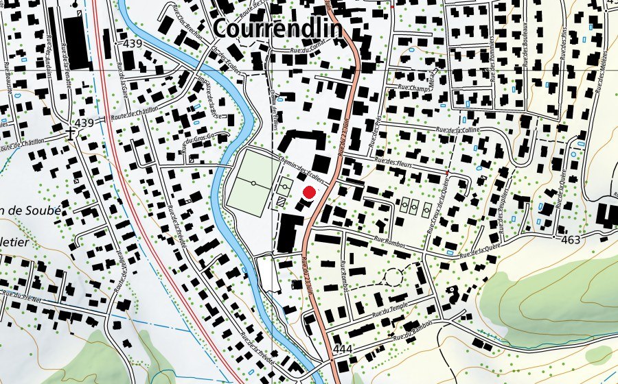 Carte indiquant l’emplacement de École primaire (École)
