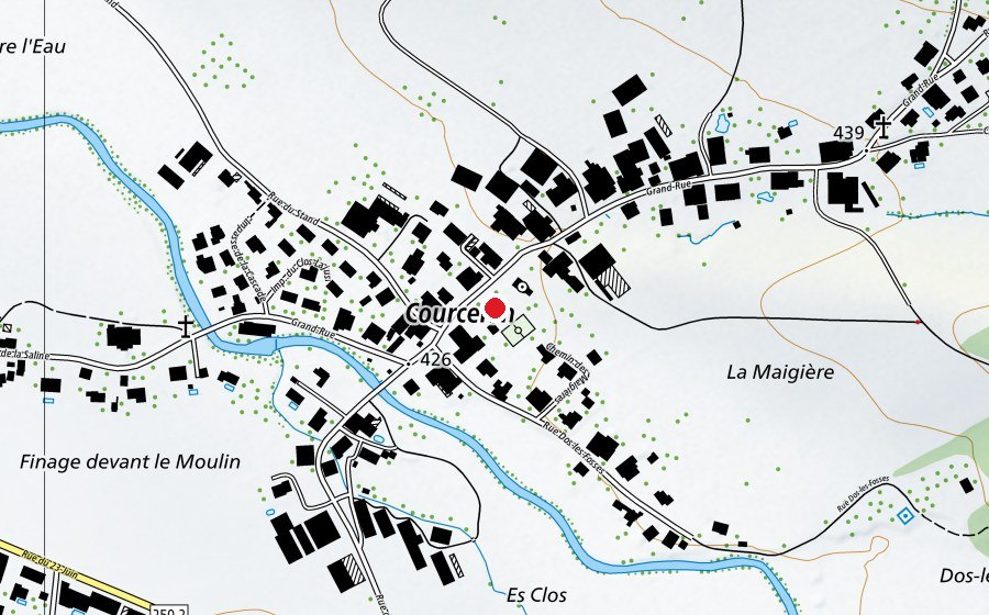 Carte indiquant l’emplacement de École primaire (École)