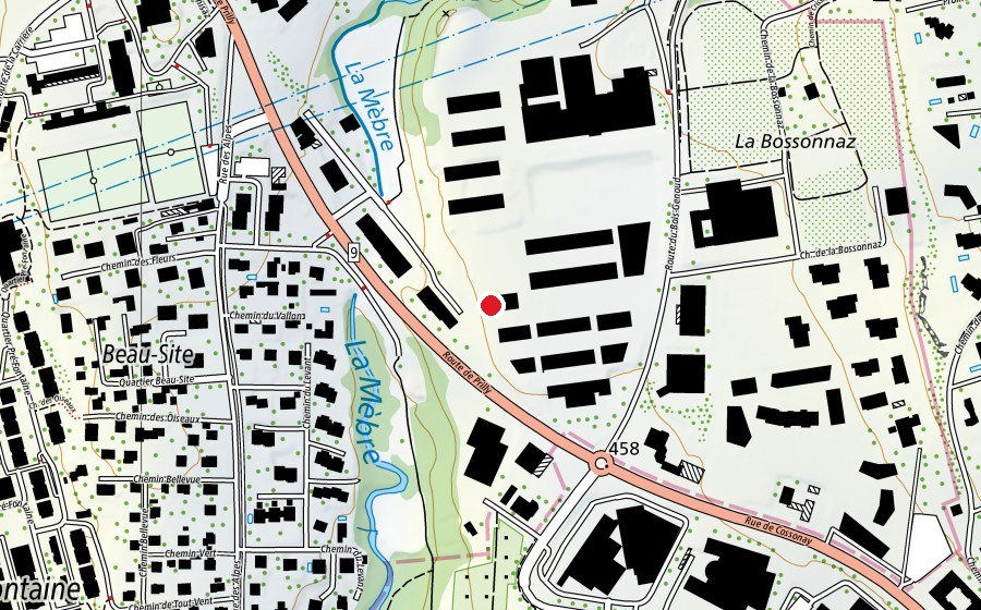 Mappa con la posizione di École primaire de L'Orée (Scuola)