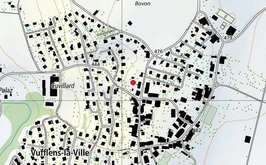 Mappa con la posizione di École Primaire de Vufflens-la-Ville (Scuola)