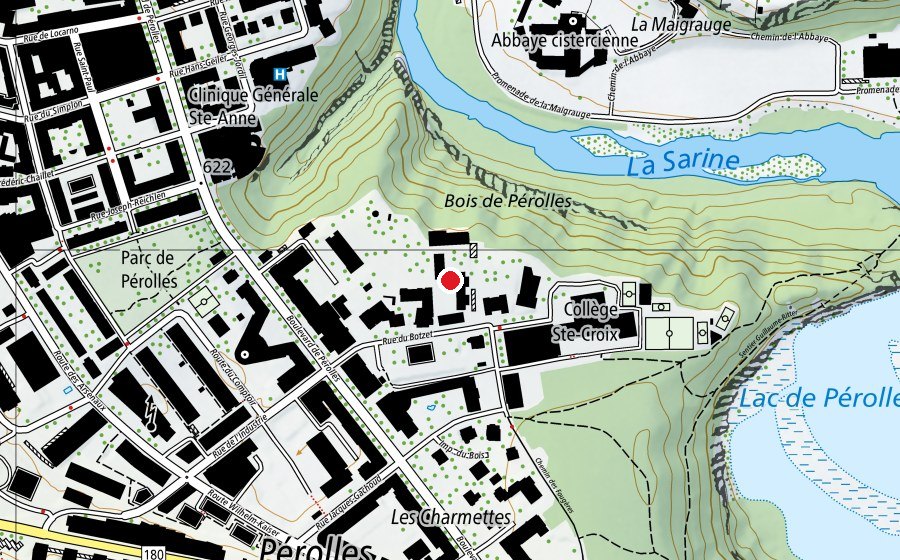 Mappa con la posizione di Ecole primaire du Botzet (Scuola)