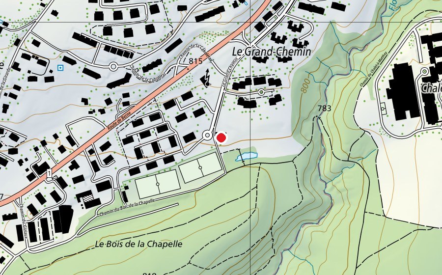 Carte indiquant l’emplacement de Ecole primaire du Grand-Chemin (École)