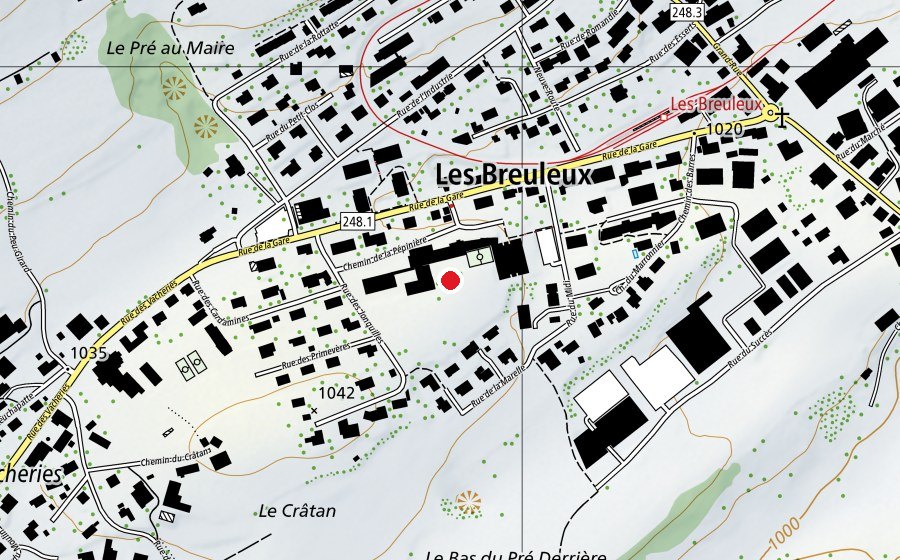 Mappa con la posizione di École primaire (Scuola)