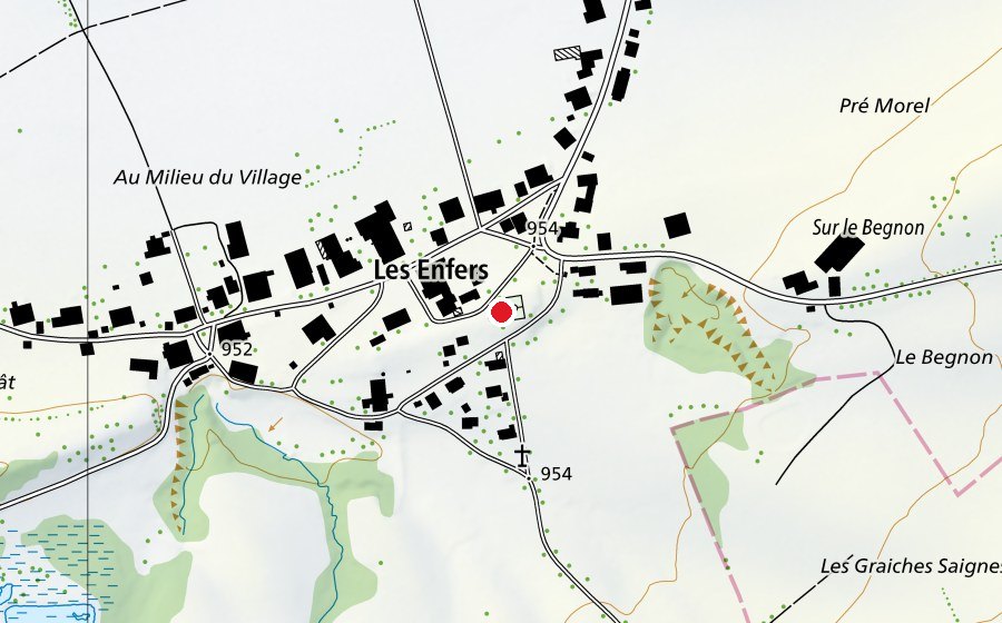 Mappa con la posizione di École primaire (Scuola)