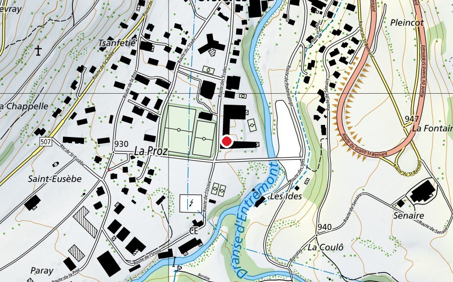 Carte indiquant l’emplacement de Ecole primaire (École)