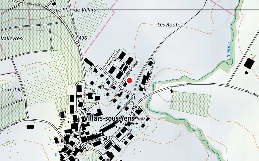 Carte indiquant l’emplacement de Ecole primaire (École)