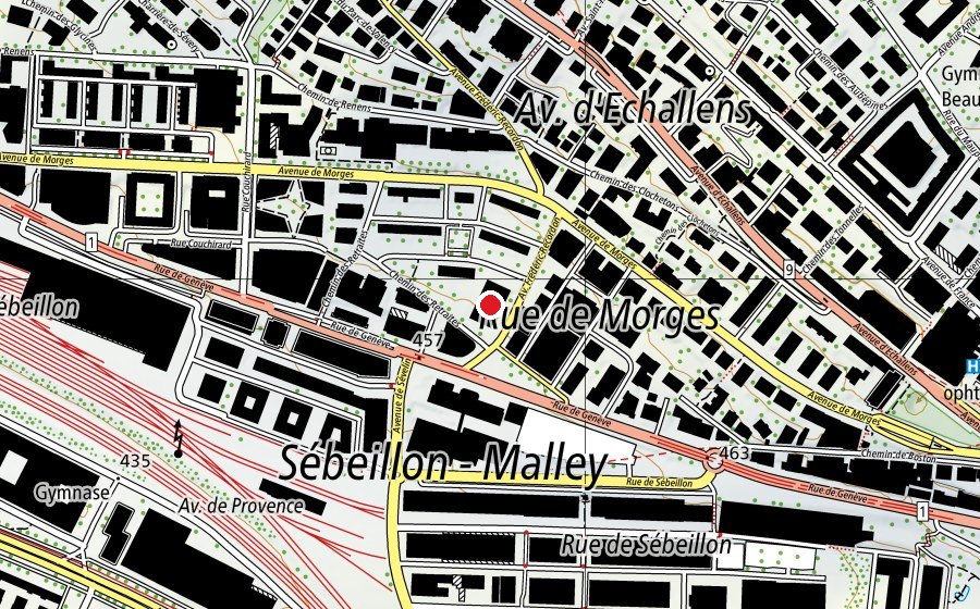 Mappa con la posizione di École technique - Ecole des métiers de Lausanne (Scuola)