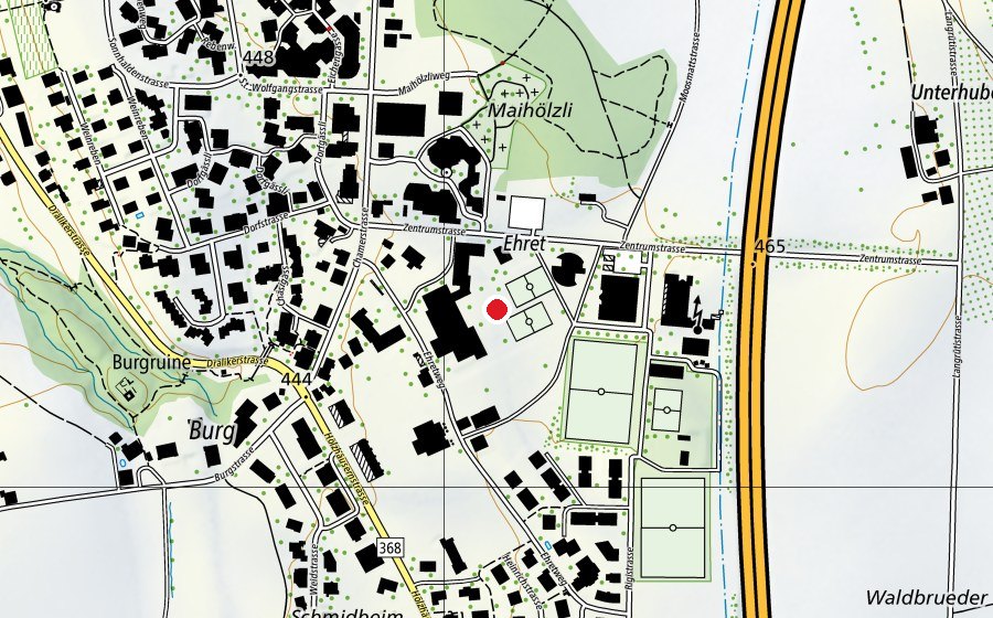 Map showing the location of Ehret (School)