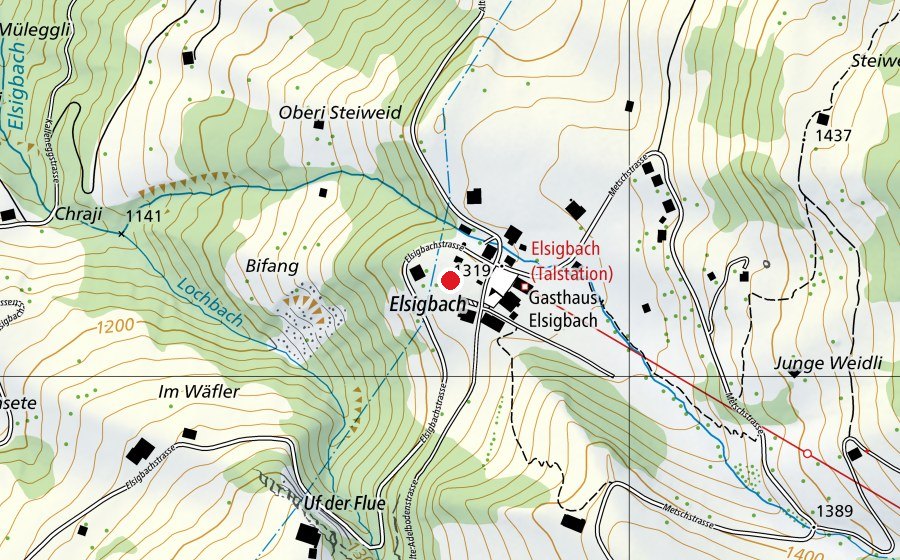 Map showing the location of Elsigbach (School)