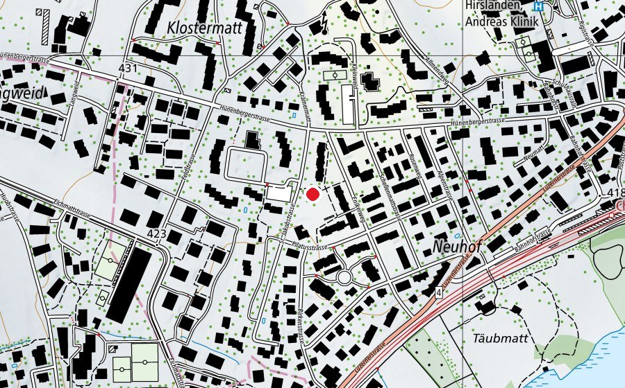 Map showing the location of Enikon (School)