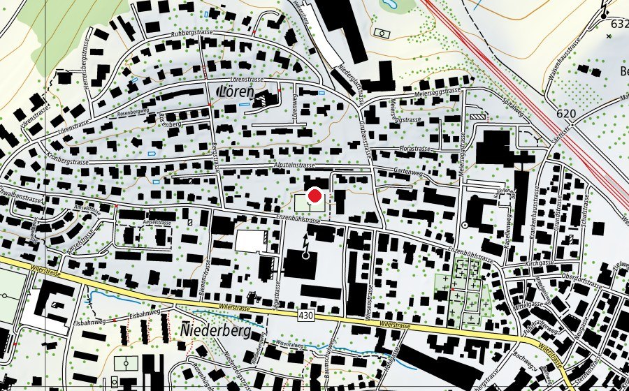 Carte indiquant l’emplacement de Enzenbühl (École)