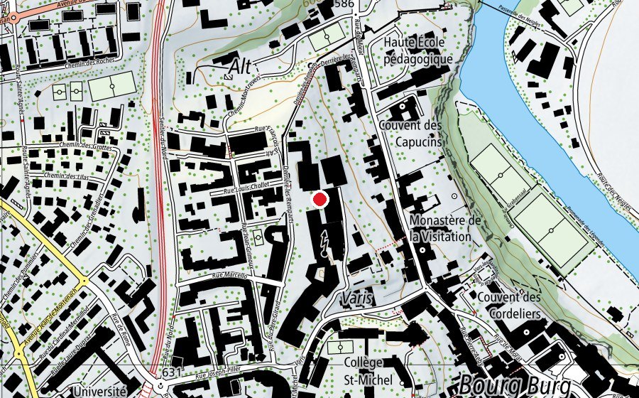 Map showing the location of EPAI-FR (School)