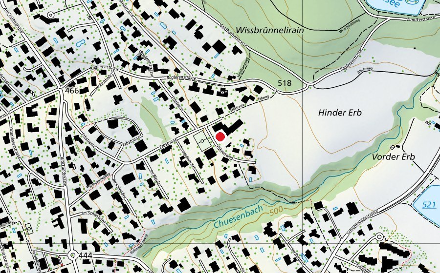 Map showing the location of Erb (School)