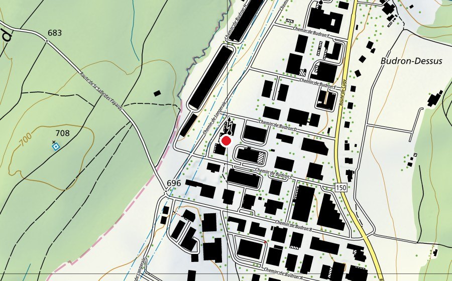 Mappa con la posizione di ES ASUR (Scuola)