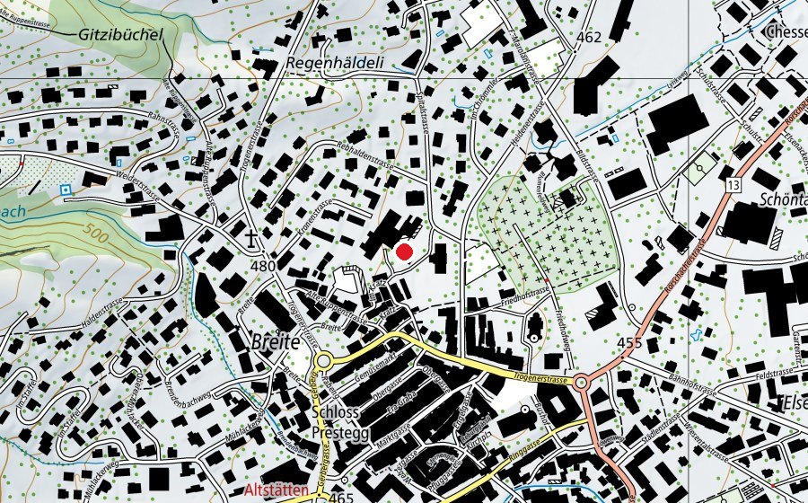 Carte indiquant l’emplacement de Feld (École)