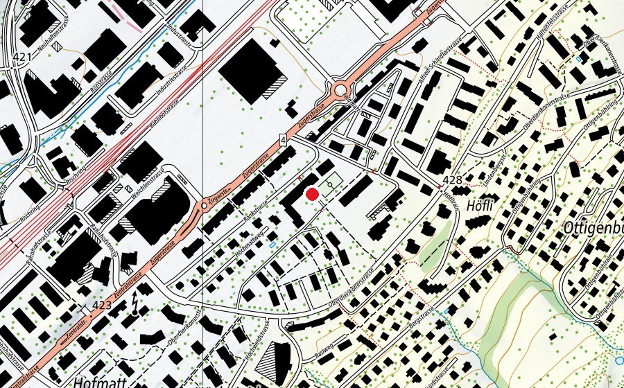 Mappa con la posizione di Feldmatt (Scuola)