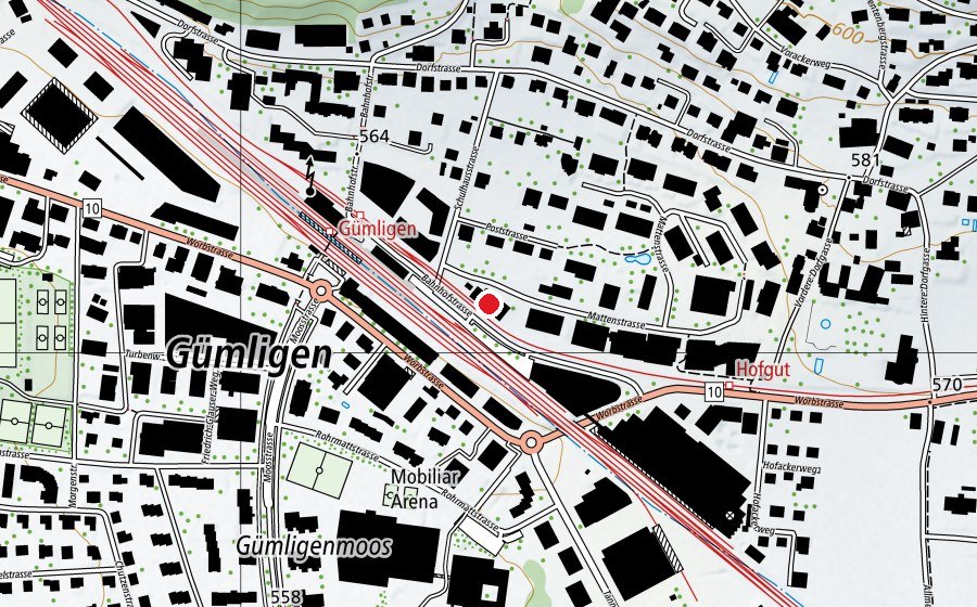 Carte indiquant l’emplacement de Feusi Bildungszentrum AG (École)