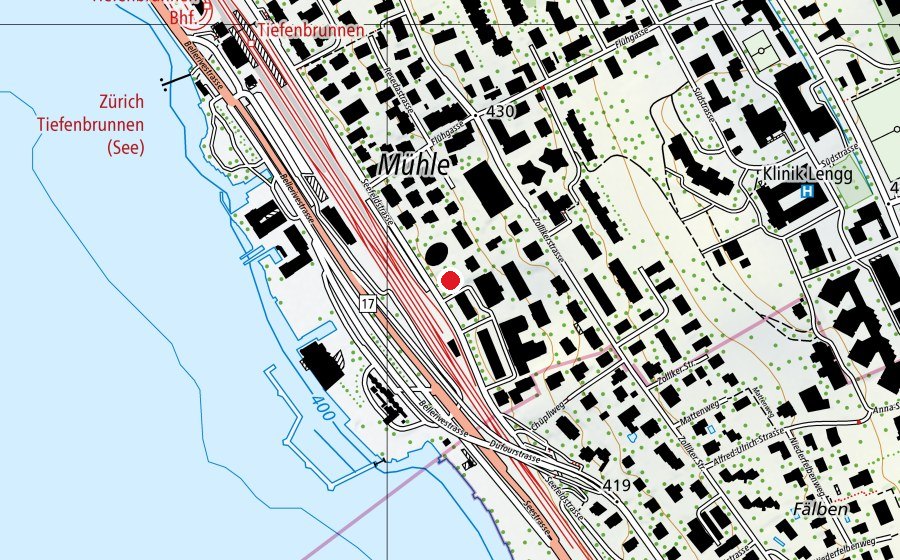 Carte indiquant l’emplacement de Freie Privatschule Zürich (École)