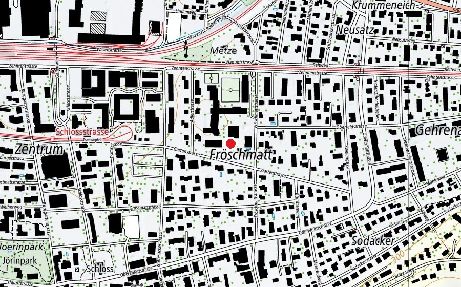 Mappa con la posizione di Fröschmatt-Schule (Scuola)