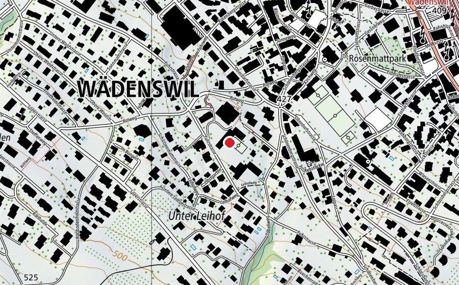 Mappa con la posizione di Fuhr / Rotweg (Scuola)