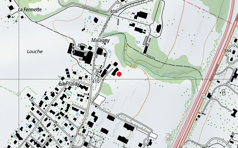 Map showing the location of GES Primary (School)