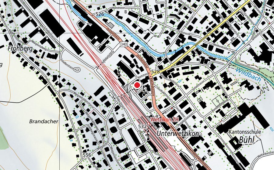 Mappa con la posizione di Gewerbliche Berufsschule (Scuola)