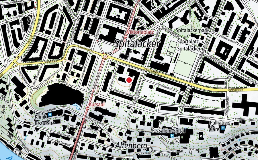 Mappa con la posizione di gibb - Gebäude Viktoria (Scuola)