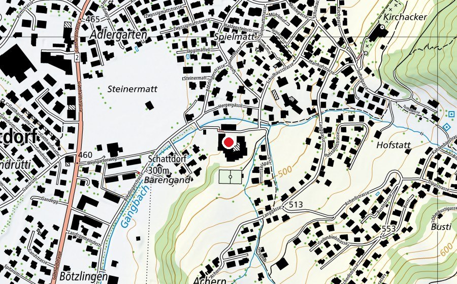 Mappa con la posizione di Gräwimatt (Scuola)